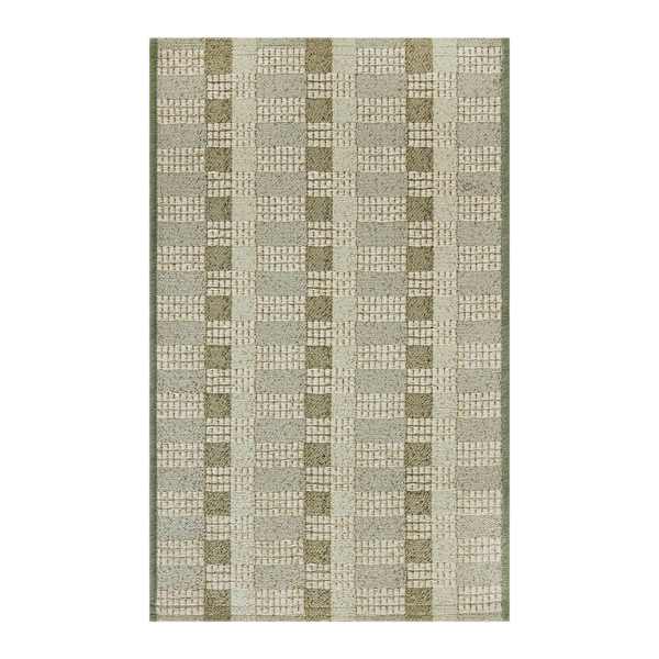 Green Gradient Tapestry Washable Accent Rug with Gel Latex Back, 21x34
