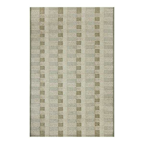 Green Gradient Tapestry Washable Accent Rug with Gel Latex Back, 30x46