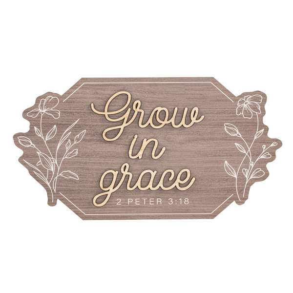 Grow in Grace Wall Decor, 26x14