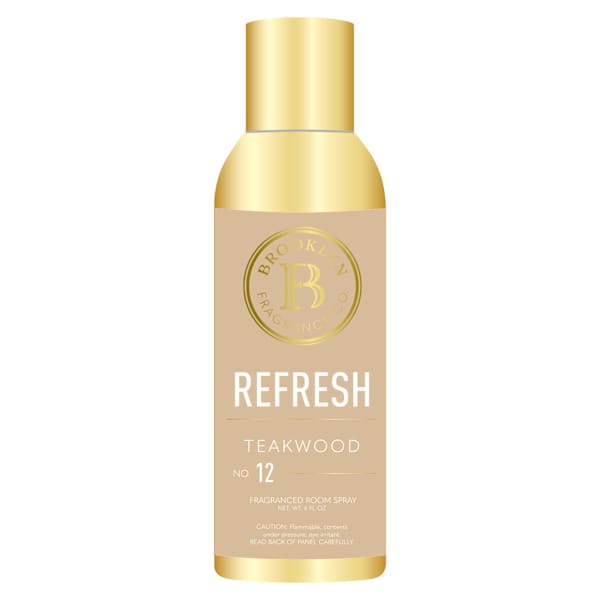 Refresh Teakwood Scented Room Spray, 6oz