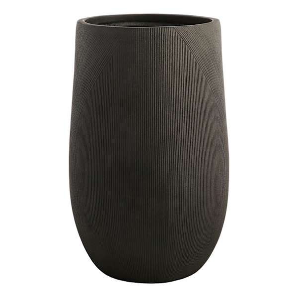 Crosby St. Clovis Black Tall Planter