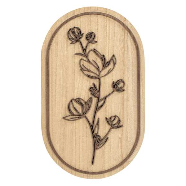Natural Flower Wall Art, 12x20