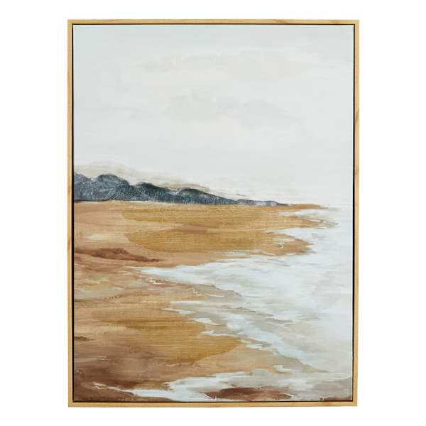 Ty Pennington Framed Shore Canvas Wall Art, 18x24
