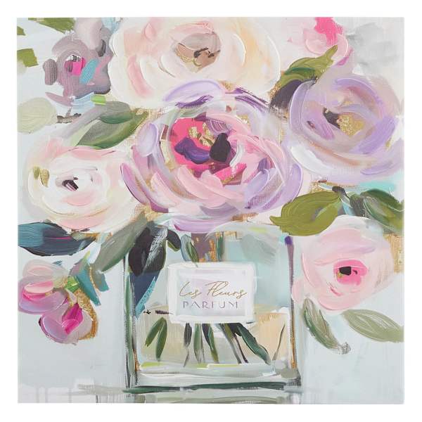 Floral with Vase Canvas Wall Art, 24"
