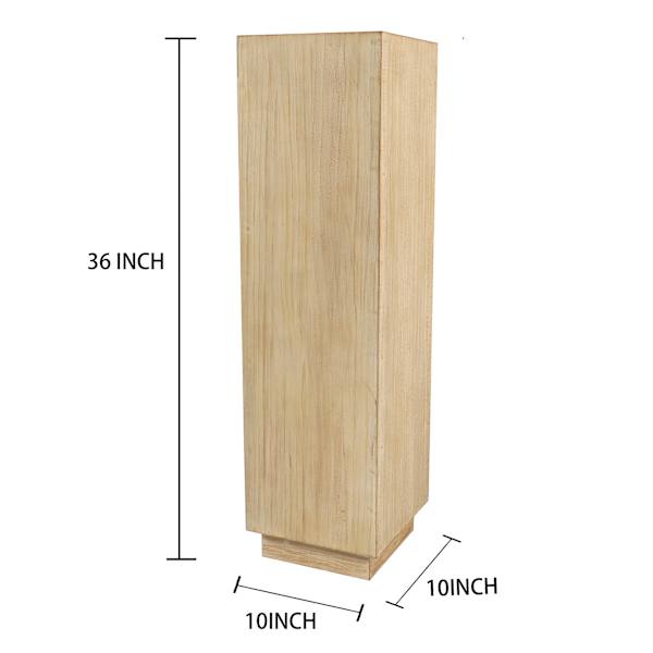 Natural Wooden Pedestal, 36"