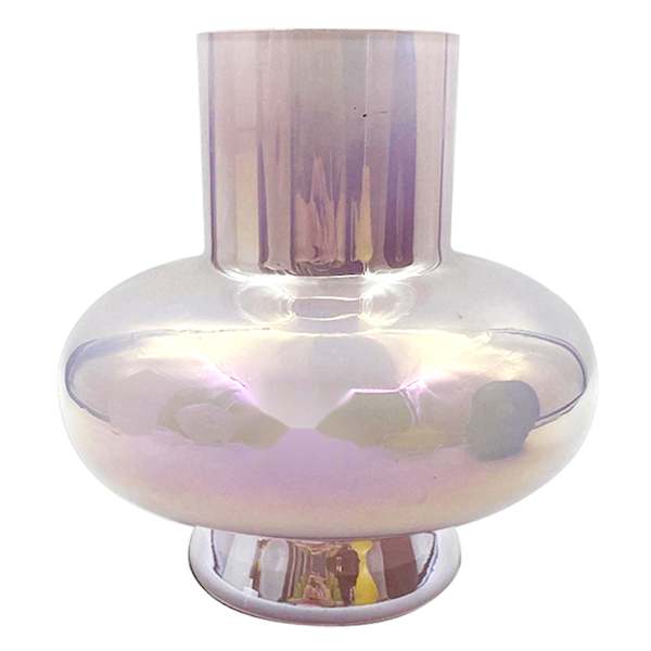 Purple Glass Vase, 8"