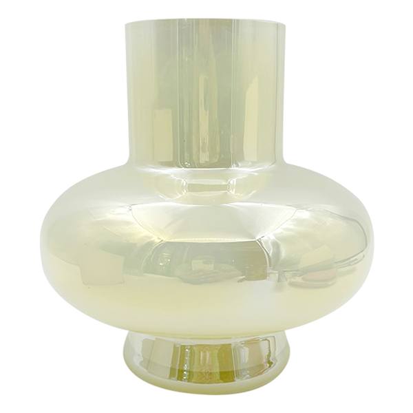 Yellow Glass Vase, 8"