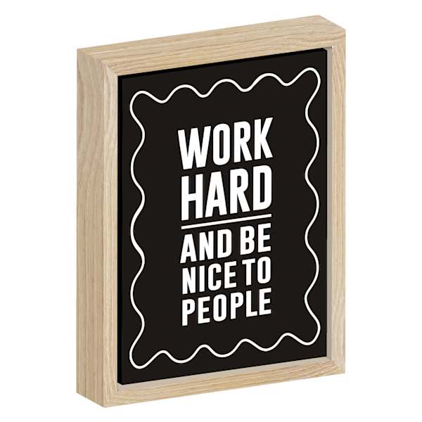 Work Hard Canvas, 5x7