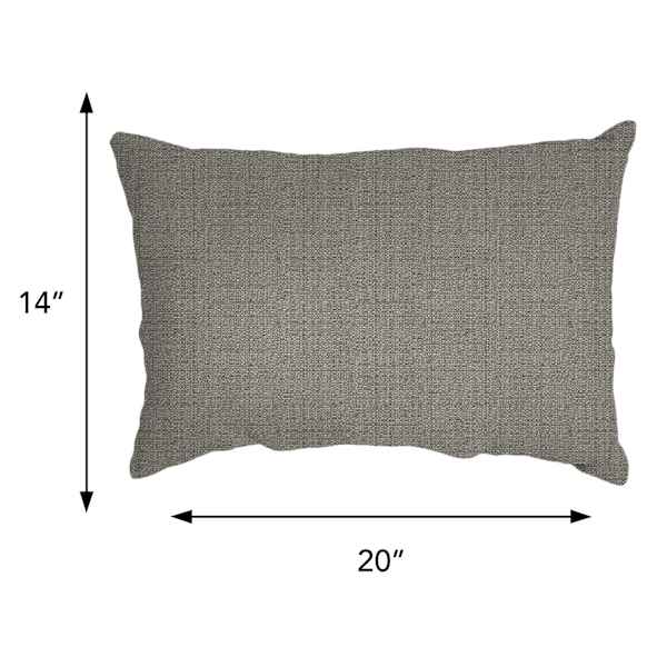 Fiddlestix Linen Premium Lumbar Outdoor Throw Pillow, 14x20