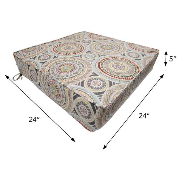 Medallion Sandstone Outdoor Deep Seat Cushion