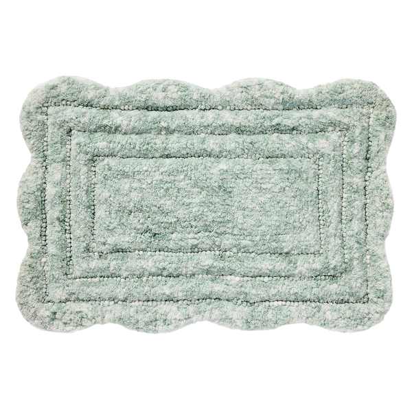 Montgomery Sea Green Bath Rug, 20x30