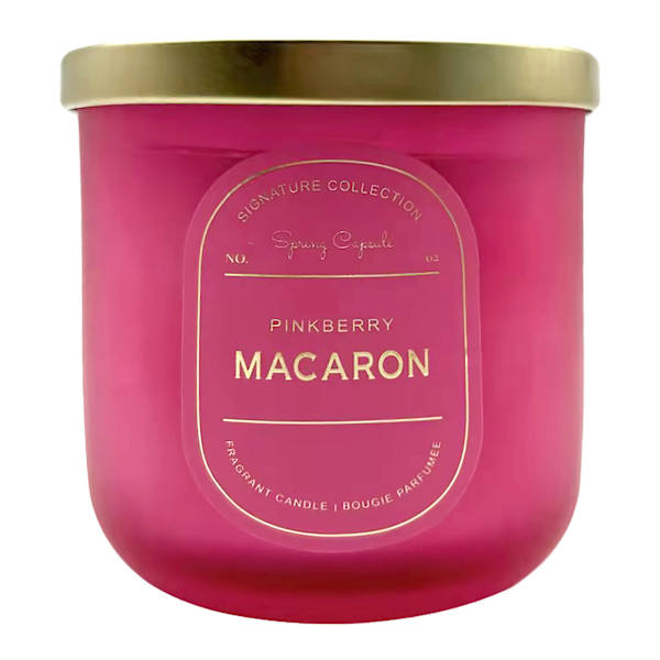 Pinkberry Macaron Scented Jar Candle, 12.5oz