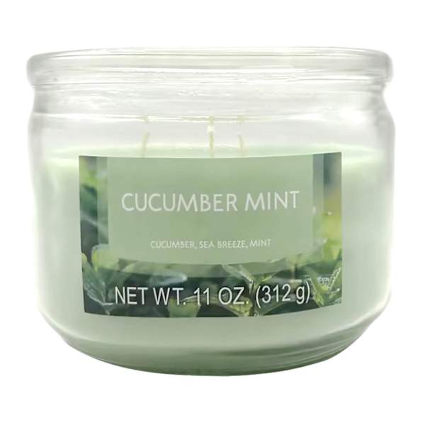 Cucumber Mint Scented Jar Candle, 11oz