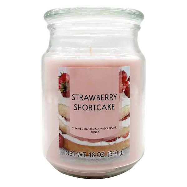 Strawberry Shortcake Scented Jar Candle, 18oz