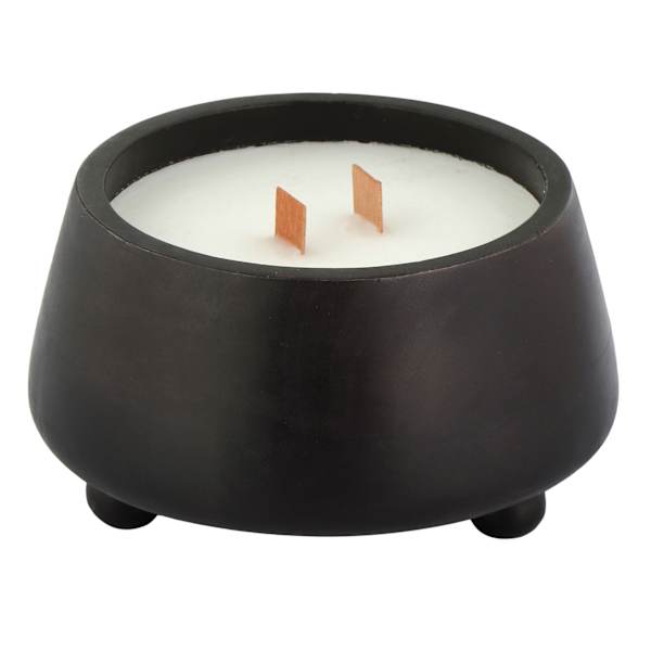 Black Wood Wick Citronella Candle, 12oz