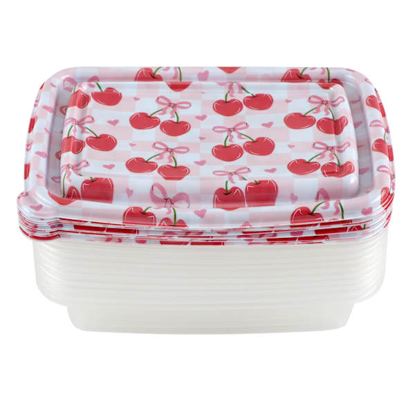 20-Piece Cherry Rectangle Food Storage Set