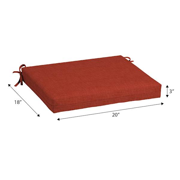 Cinnamon Premium Woven Outdoor Square Seat Cushion