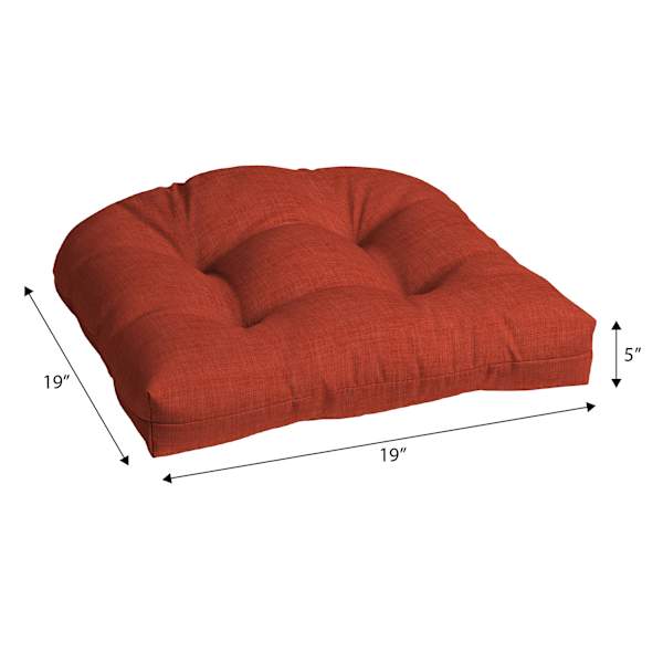 Cinnamon Premium Woven Outdoor Wicker Seat Cushion