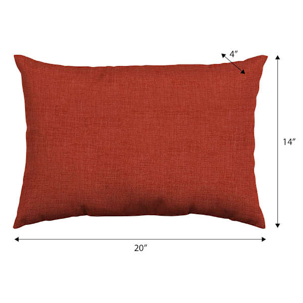 Cinnamon Premium Woven Lumbar Outdoor Throw Pillow, 14x20