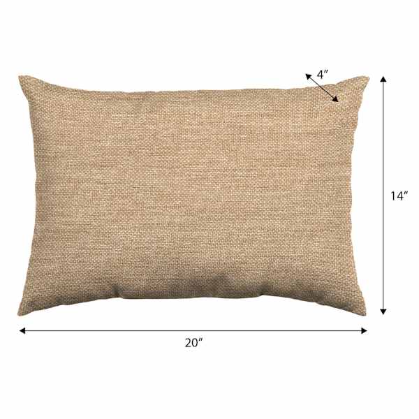 Tempo Grain Premium Lumbar Outdoor Throw Pillow, 14x20