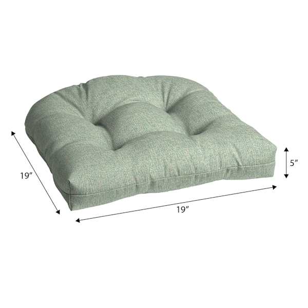 Spa Blue Premium Woven Outdoor Wicker Seat Cushion