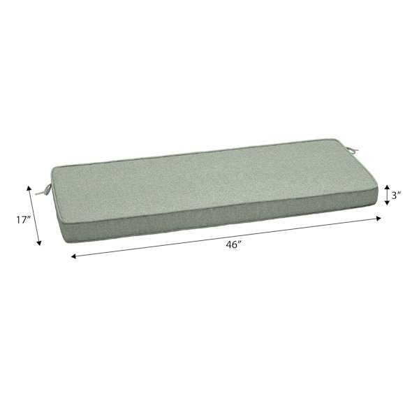 Spa Blue Premium Woven Outdoor Bench Cushion