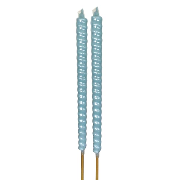 2-Pack Pool Blue Citronella Flare Candle, 7.5oz