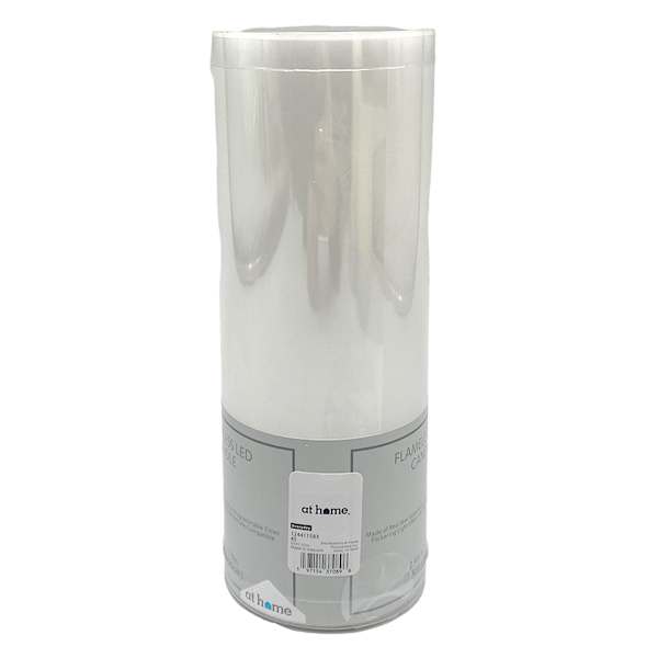 3x8 White Pillar Candle