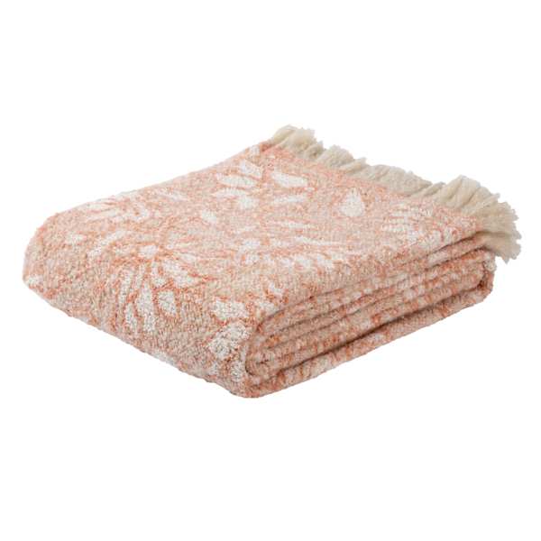 Honeybloom Folk Floral Woven Throw Blanket, 50x60
