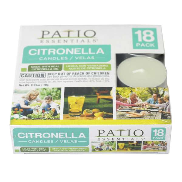 18-Pack Citronella Tealight Candles