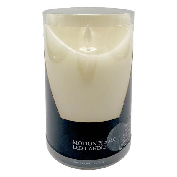 Ivory Pillar Candle, 4x8