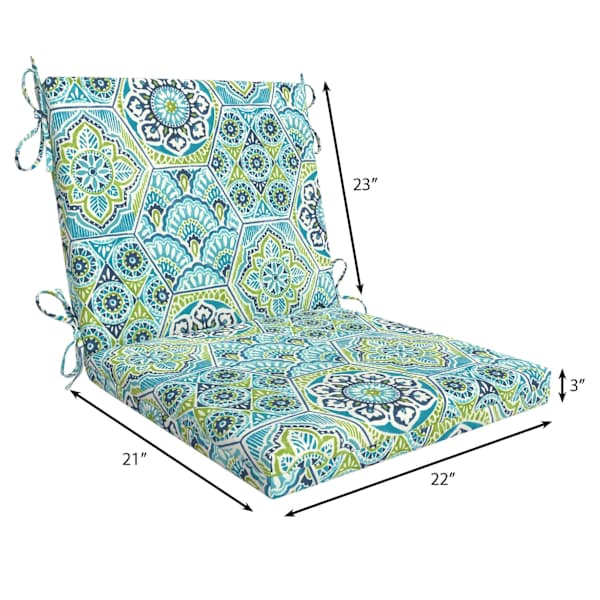 Calista Teal Outdoor Hinged Cushion