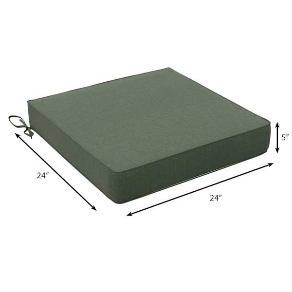 Honeybloom Endive Green Premium Outdoor Deep Seat Cushion