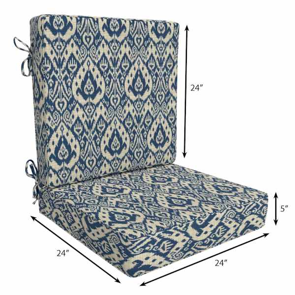 2-Piece Ashmore Marine Outdoor Deep Seat Cushion