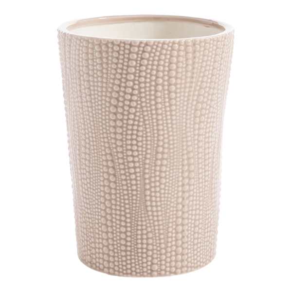 Found & Fable Indoor Pearl Stripe Ceramic Planter, 9"