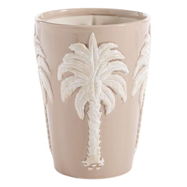 Found & Fable Indoor Ceramic Palm Tree Planter, 9"