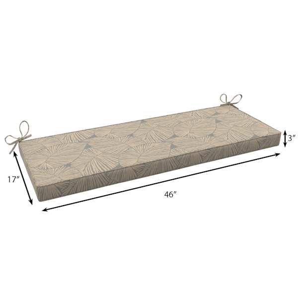 Found & Fable Talia Palm Outdoor Bench Cushion