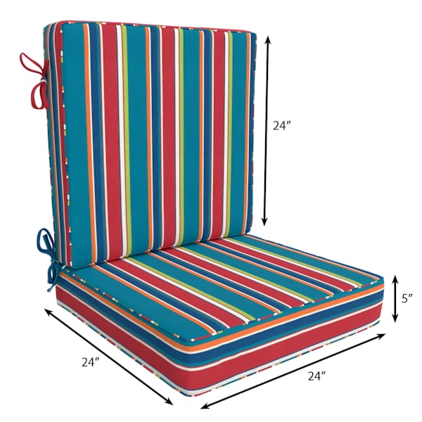 ARDEN 24 in. x 24 in. 2-Piece Deep Seating Outdoor Lounge