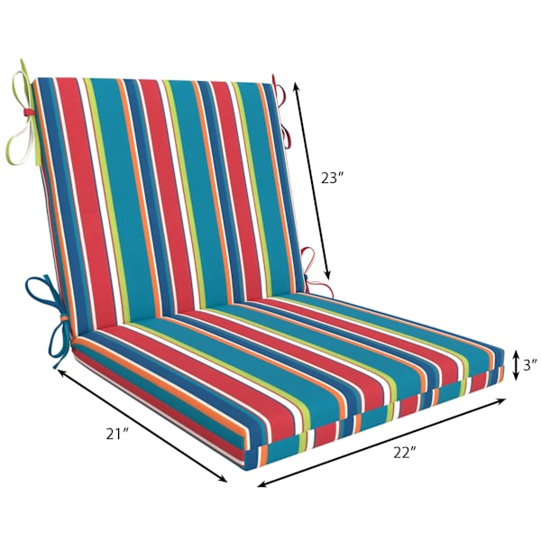 Alvarado Stripe Hinged Outdoor Cushion
