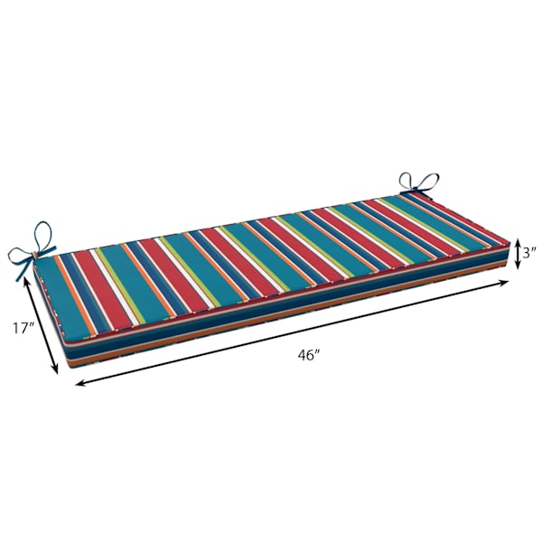 Alvarado Stripe Outdoor Bench Cushion