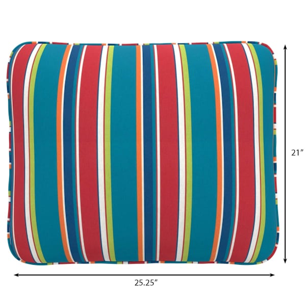 Alvarado Stripe Outdoor Corded Back Cushion