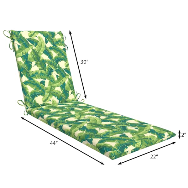 Marconi Leaf Outdoor Chaise Lounge Cushion