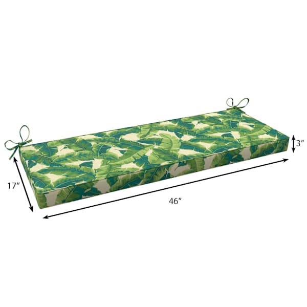 Marconi Leaf Outdoor Bench Cushion