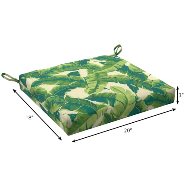 Marconi Leaf Outdoor Square Seat Cushion