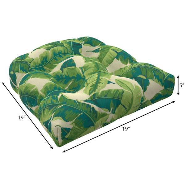 Marconi Leaf Outdoor Wicker Seat Cushion