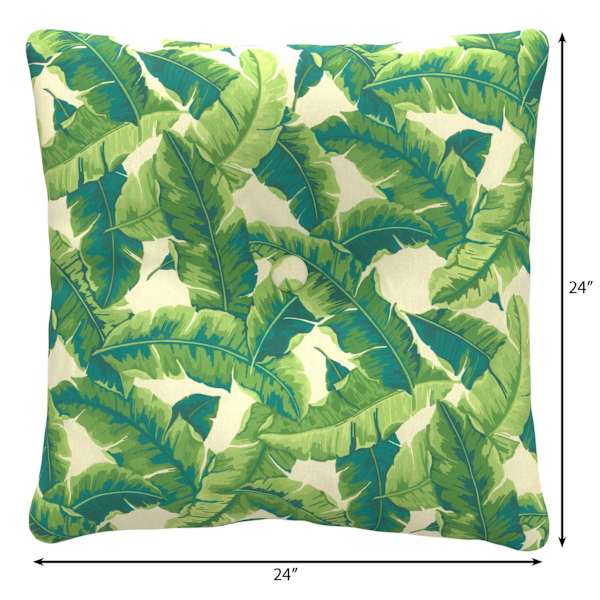 Marconi Leaf Outdoor Tufted Back Cushion