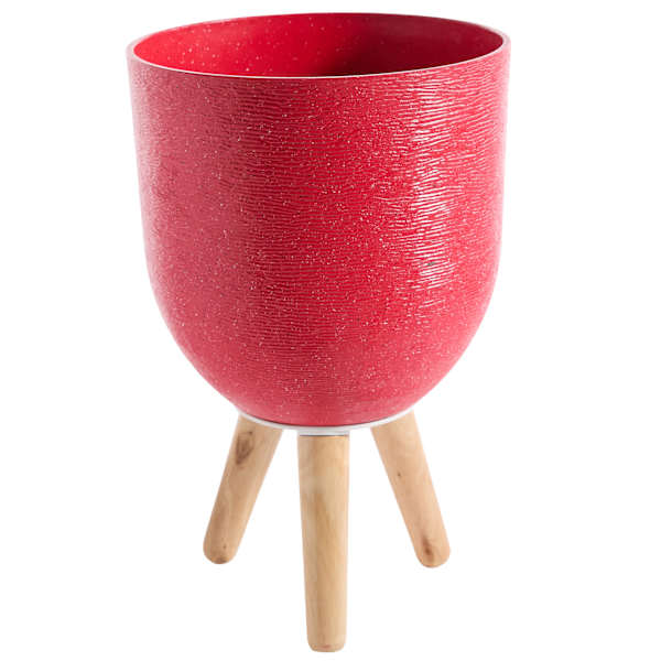 Sunny Club Red Planter, 16"