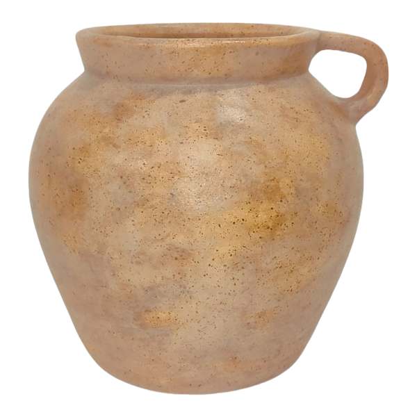 Natural Clay Vase with Handles, 10.75"