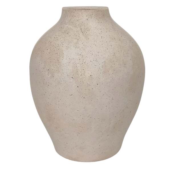 White Clay Vase, 10.5"