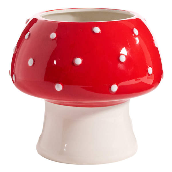 Sunny Club Indoor Ceramic Mushroom Planter, 7"